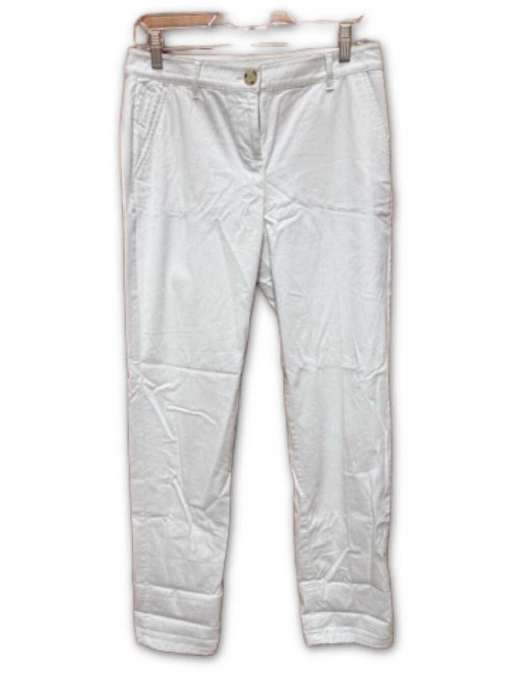 J.Jill White Straight Leg Chino Pants